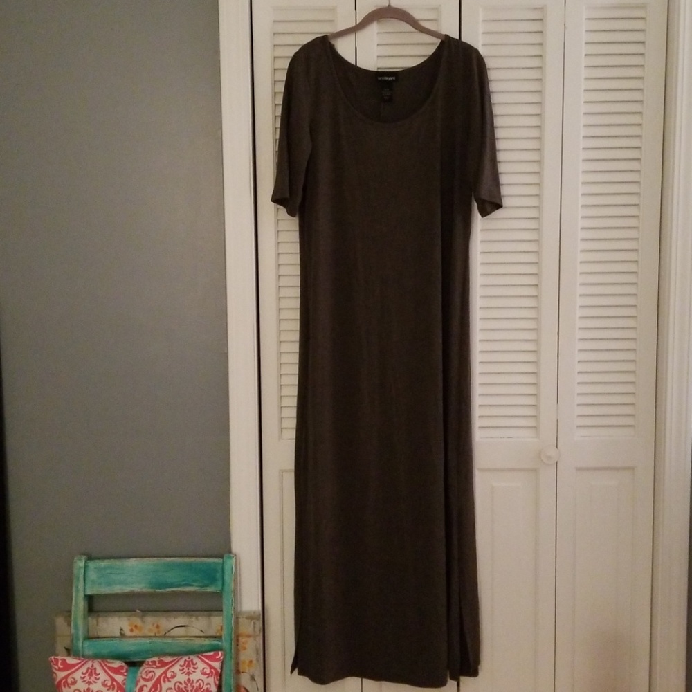 Lane Bryant Gray Maxi Dress -- Never Worn